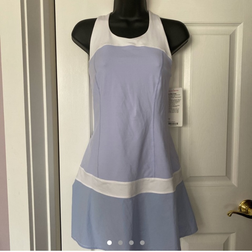 Lululemon Pastel Perriwinkle/white tennis dress